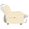 vidaXL 2-miestne sklápacie masážne kreslo, krémové, umelá koža