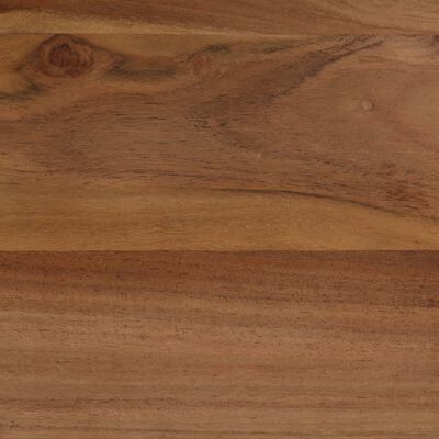 vidaXL Jedálenský stôl z masívneho akáciového dreva a ocele 120x60x76 cm