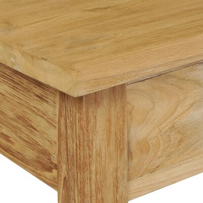 vidaXL Konzolový stolík z masívneho teakového dreva, 90x30x80 cm