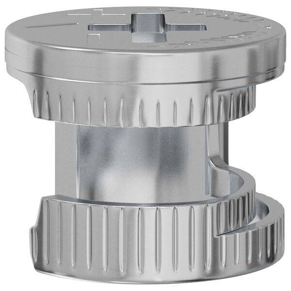 vidaXL Matice s kamlockom 12 pcs Strieborn&aacute; 12 x 10 mm Kov