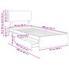 vidaXL &Uacute;ložn&aacute; posteľ Hned&yacute; dub 90 x 200 cm Kompozitn&eacute; drevo