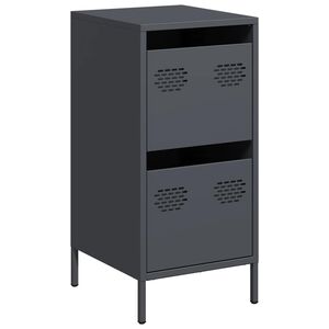 vidaXL Komoda antracitov&aacute; 35x39x73,5 cm oceľ valcovan&aacute; za studena