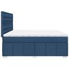 vidaXL Boxspring posteľ s matracom modr&aacute; 200x200 cm l&aacute;tka
