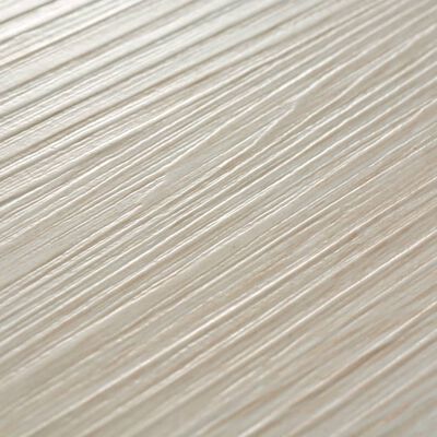 vidaXL Nesamolepiace podlahové dosky, PVC 5,26 m² 2 mm, biely dub
