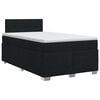vidaXL Posteľ boxspring s matracom Čierna 120 x 200 cm L&aacute;tka