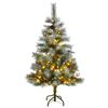 vidaXL Umel&yacute; v&yacute;klopn&yacute; vianočn&yacute; stromček 150 LED 120 cm