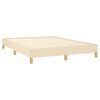 vidaXL Posteľ bez matraca kr&eacute;mov&aacute; 140x190 cm l&aacute;tka