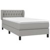 vidaXL Boxspring posteľ s matracom bledosiv&yacute; 100x200 cm l&aacute;tka