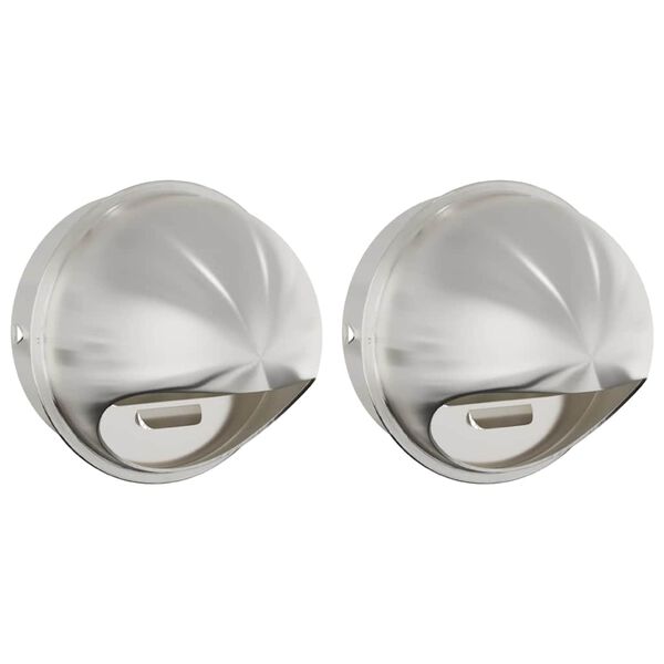 vidaXL Kryty vzduchov&yacute;ch ventil&aacute;torov 2 pcs Strieborn&aacute; 200 mm