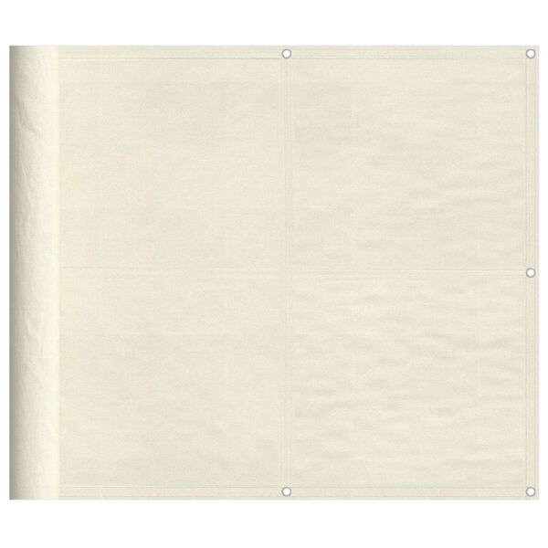 vidaXL Balk&oacute;nov&aacute; z&aacute;stena kr&eacute;mov&aacute; 90x800 cm 100 % polyester oxford