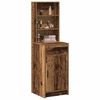 vidaXL Highboard Staré drevo 40 x 40,5 x 135 cm Kompozitné drevo