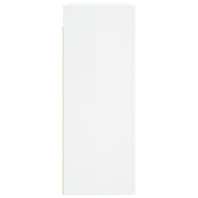 vidaXL Nástenné skrinky 2 ks lesklé biele 69,5x34x90 cm