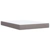 vidaXL Posteľn&yacute; r&aacute;m boxspring s matracom sivohned 140x200 cm l&aacute;tka