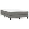 vidaXL Boxspring posteľ s matracom, tmavosivá 120x190 cm, látka