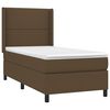 vidaXL Boxspring posteľ s matracom tmavohned&aacute; 90x190 cm l&aacute;tka