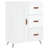 vidaXL Komoda leskl&aacute; biela 69,5x34x90 cm spracovan&eacute; drevo