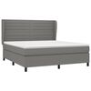 vidaXL Boxspring posteľ s matracom tmavosiv&aacute; 160x200 cm l&aacute;tka