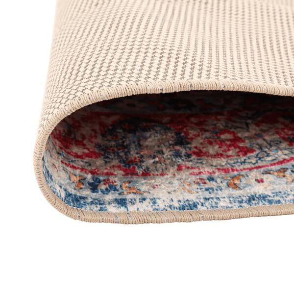 vidaXL Koberec prateľn&yacute; viacfarebn&yacute; &Oslash; 120 cm