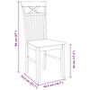 VidaXL jedálenské stoličky 2 ks Biela masívna drevená guma