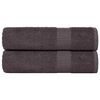 vidaXL Sprchov&eacute; uter&aacute;ky FROGN 2 ks antracitov&eacute; 70x140 cm 360 g/m&sup2;