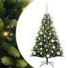 vidaXL Umel&yacute; vianočn&yacute; stromček s kĺbmi 150 LED Zelen&aacute; 120 cm PVC a PE