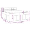 vidaXL Boxspring posteľ s matracom tmavosiv&aacute; 200x200 cm l&aacute;tka
