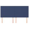 vidaXL Čelo postele modr&eacute; 200x5x118/128 cm l&aacute;tkov&eacute;