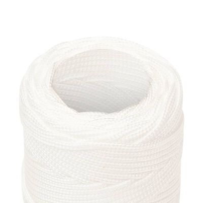 vidaXL Lodné lano biele 2 mm 25 m polypropylén