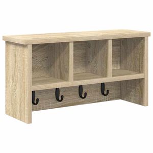 vidaXL Ve&scaron;iak na stenu N&aacute;stenn&aacute; mont&aacute;ž Sonoma dub 50 x 16 x 26 cm