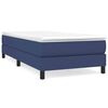 vidaXL Posteľn&yacute; r&aacute;m s boxspringom Modr&aacute; 100x200 cm L&aacute;tka