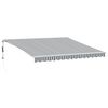 vidaXL Automaticky zaťahovacia mark&iacute;za antracit a biela 400x350 cm