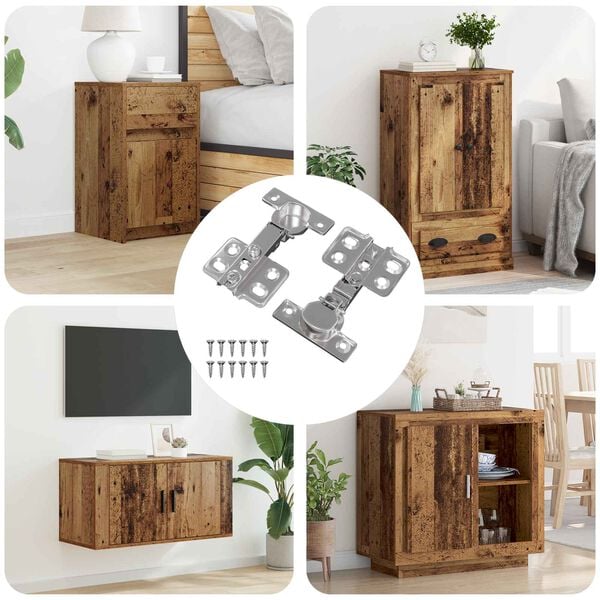 vidaXL P&aacute;nt 2 pcs Niklov&aacute; 26 mm Železo