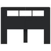 vidaXL Čelo s LED čierne 140x18,5x103,5 cm kompozitné drevo
