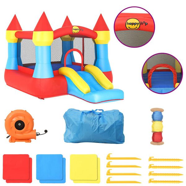 Happy Hop Skákací hrad so šmykľavkou 264x365x214 cm