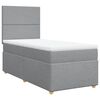 vidaXL Boxspring posteľ s matracom bledosiv&yacute; 100x200 cm l&aacute;tka