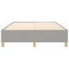vidaXL Posteľn&yacute; r&aacute;m s boxspringom bledosiv&yacute; 140x190 cm l&aacute;tka