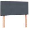 vidaXL Posteľn&yacute; r&aacute;m boxspring s matracom tmavosiv&yacute; 80x210 cm zamat