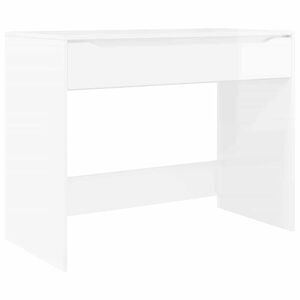 vidaXL St&ocirc;l Vysok&yacute; Leskl&yacute; Biely 100 x 50 x 78 cm Kon&scaron;truovan&eacute; drevo