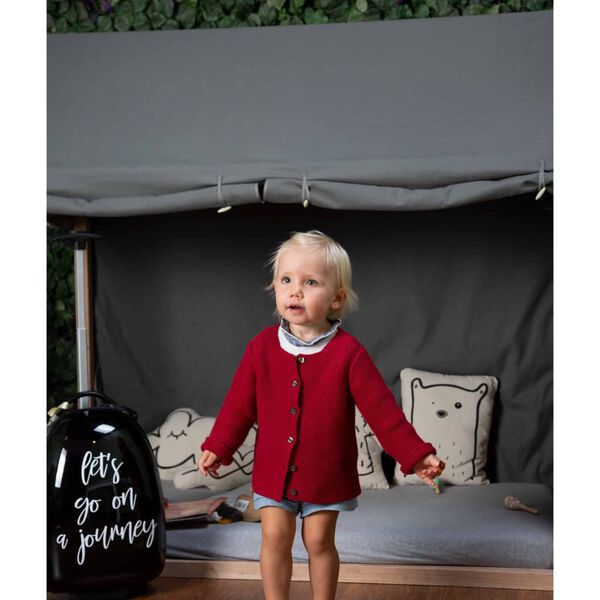 CHILDHOME Kryt na posteľ v tvare domčeka 150x80x140 cm, antracitov&yacute;