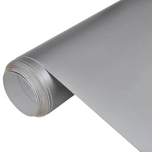 vidaXL F&oacute;lia na automobily 2 ks matn&aacute; strieborn&aacute; 100x150 cm+50x150 cm