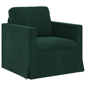 vidaXL Pohovka Tmavozelen&aacute; 78 x 78 x 80 cm Zamat