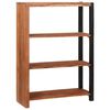 vidaXL Regál na knihy Hnedá 80 x 30 x 110 cm Akáciový masív