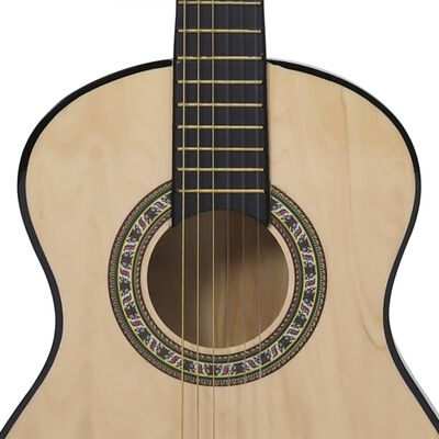 vidaXL Klasická gitara pre začiatočníkov a deti 1/2 34" lipové drevo