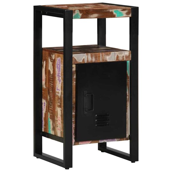 vidaXL Sada k&uacute;peľňov&eacute;ho n&aacute;bytku N&aacute;stenn&yacute; 4 pcs Mas&iacute;vne obnoven&eacute; drevo