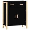 vidaXL Komoda čierna 62x38x75 cm spracovan&eacute; drevo