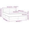 vidaXL Boxspring posteľ s matracom tmavosiv&aacute; 140x200 cm l&aacute;tka