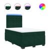 vidaXL Posteľn&yacute; r&aacute;m boxsping s matracom tmavozelen&yacute; 120x200 cm zamat