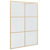 vidaXL Stena walk-in sprchy Zlat&aacute; 140 x 195 cm tvrden&eacute; sklo