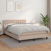 vidaXL Boxspring posteľ s matracom kapuč&iacute;nov&aacute; 140x190 cm umel&aacute; koža