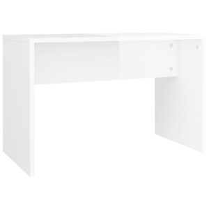 vidaXL Taburetka leskl&aacute; biela 70x35x45 cm spracovan&eacute; drevo